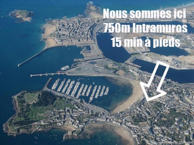 La Cabane - Petit Studio Mansarde - Plage 50M - Rue Gratuite Saint-Malo Ngoại thất bức ảnh